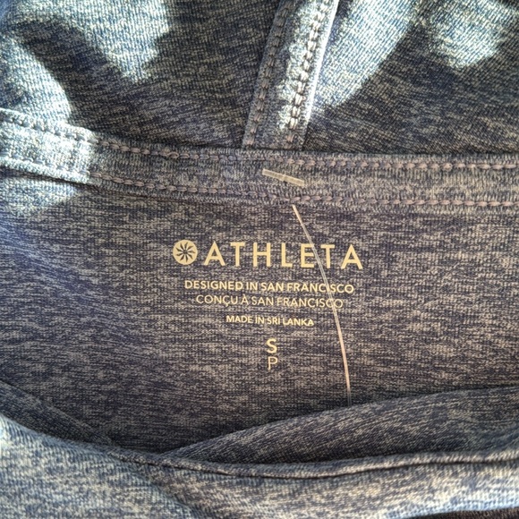 Athleta Women’s Small Pullover Hoodie Sweater Drawstring Thumb Hole Cuffs - Picture 6 of 7